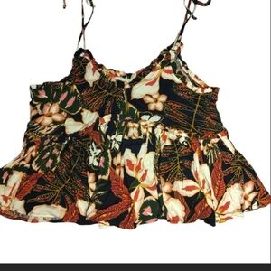 Tropical Floral Women's Crop Top